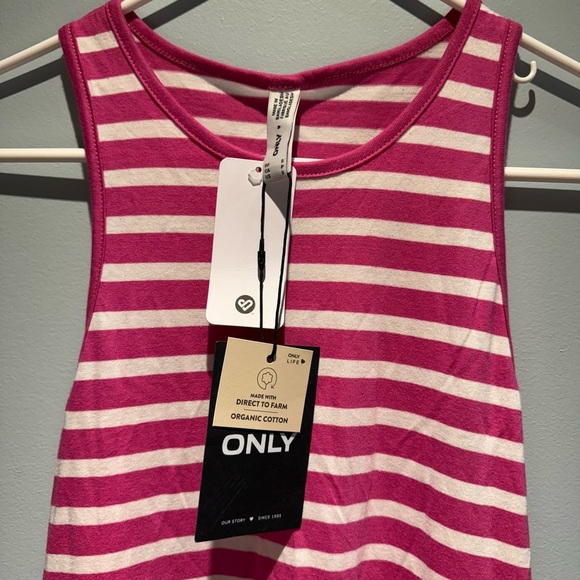 Only Pink and White Striped Maxi Dress - Picture 5 of 9